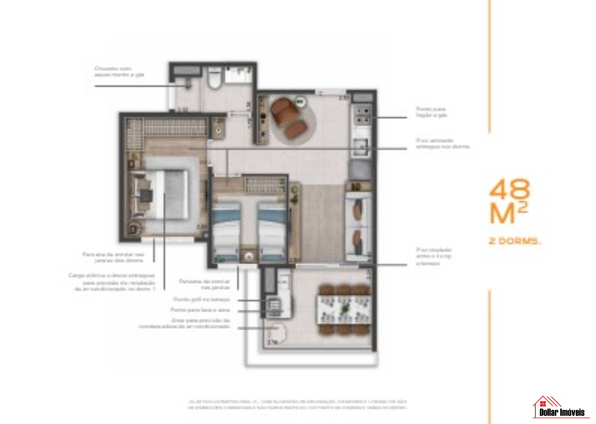 Origem penha - 45 a 50 m²