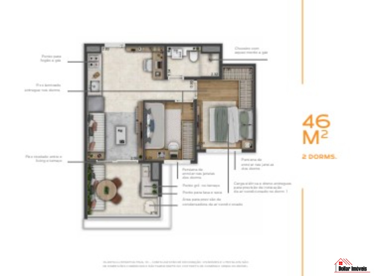 Origem penha - 45 a 50 m²